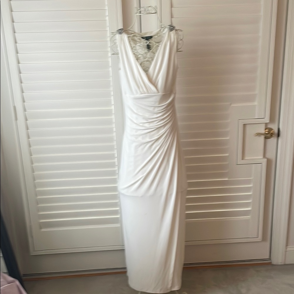 Lauren by Ralph Lauren Elegant Off White Gown.